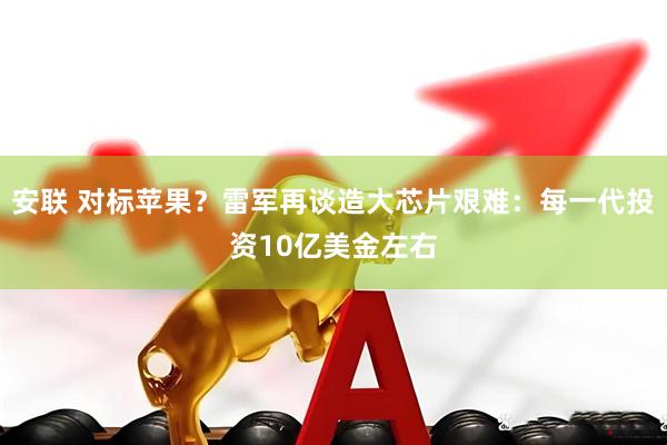 安联 对标苹果？雷军再谈造大芯片艰难：每一代投资10亿美金左右