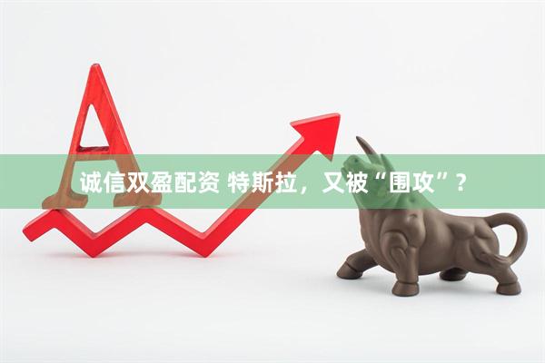 诚信双盈配资 特斯拉，又被“围攻”？