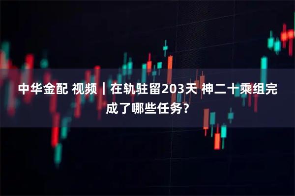 中华金配 视频｜在轨驻留203天&#32;神二十乘组完成了哪些任务？