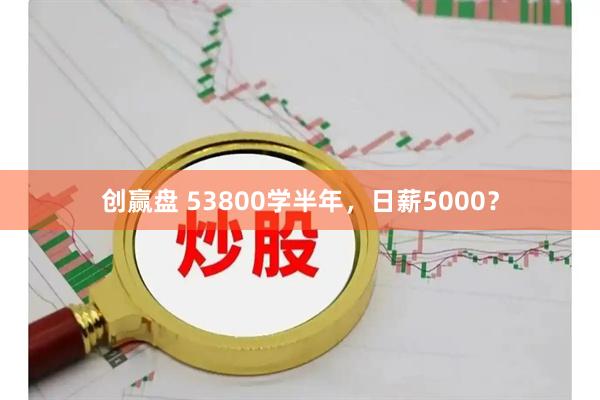 创赢盘 53800学半年，日薪5000？